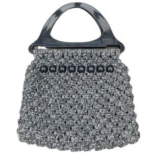 Vintage Accepto Craft Bakelite and Hemp Knit Handbag Purse 60’s-70’s